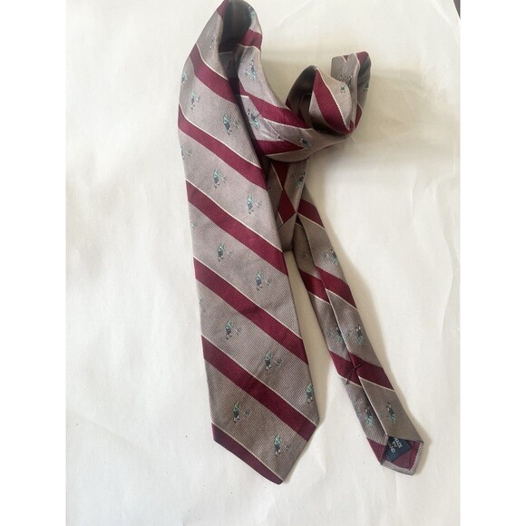 Vintage Polo Ralph Lauren Silk Golf Theme Tie Men’s Necktie Hand Made USA Golfer - Picture 1 of 7